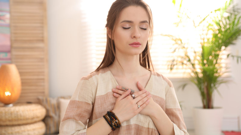 Woman Reiki Session